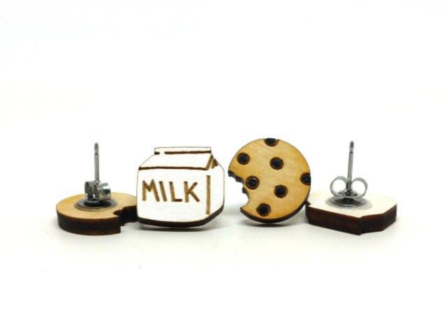 Wood Stud Earrings