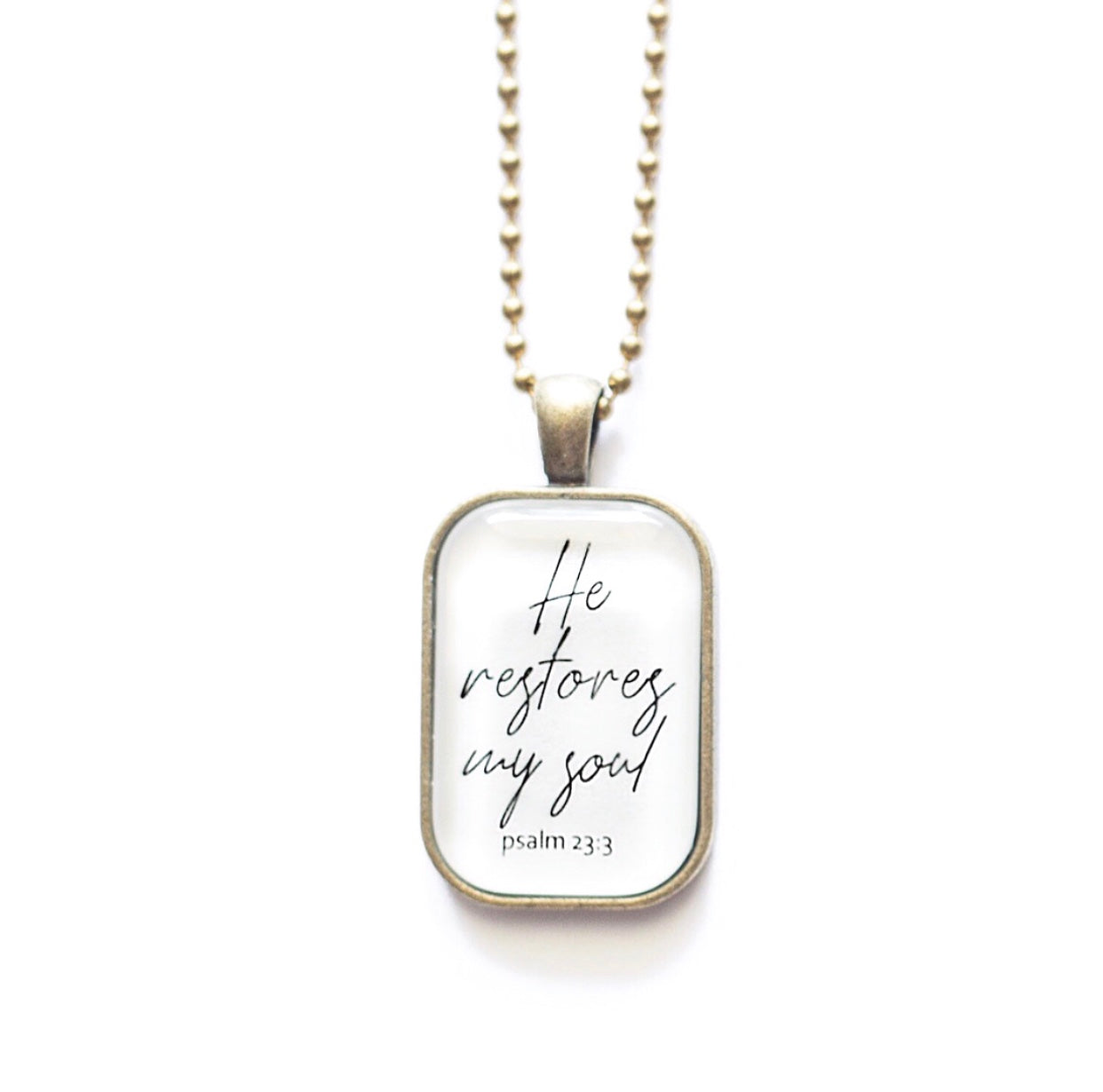 He Restores My Soul Necklace