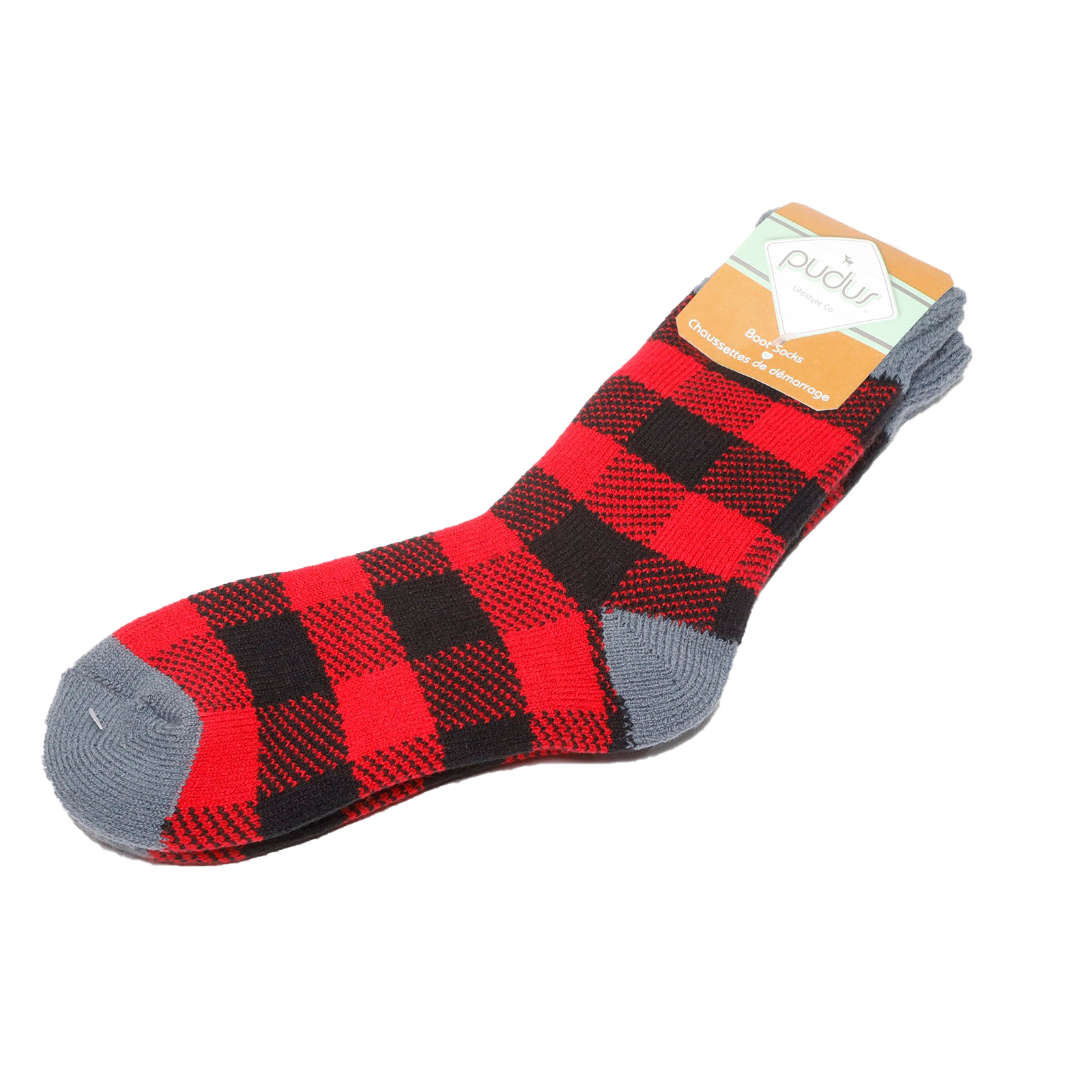 Brushed Lumberjack Crew Length Sock
