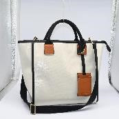 Coated Canvas Square Tote