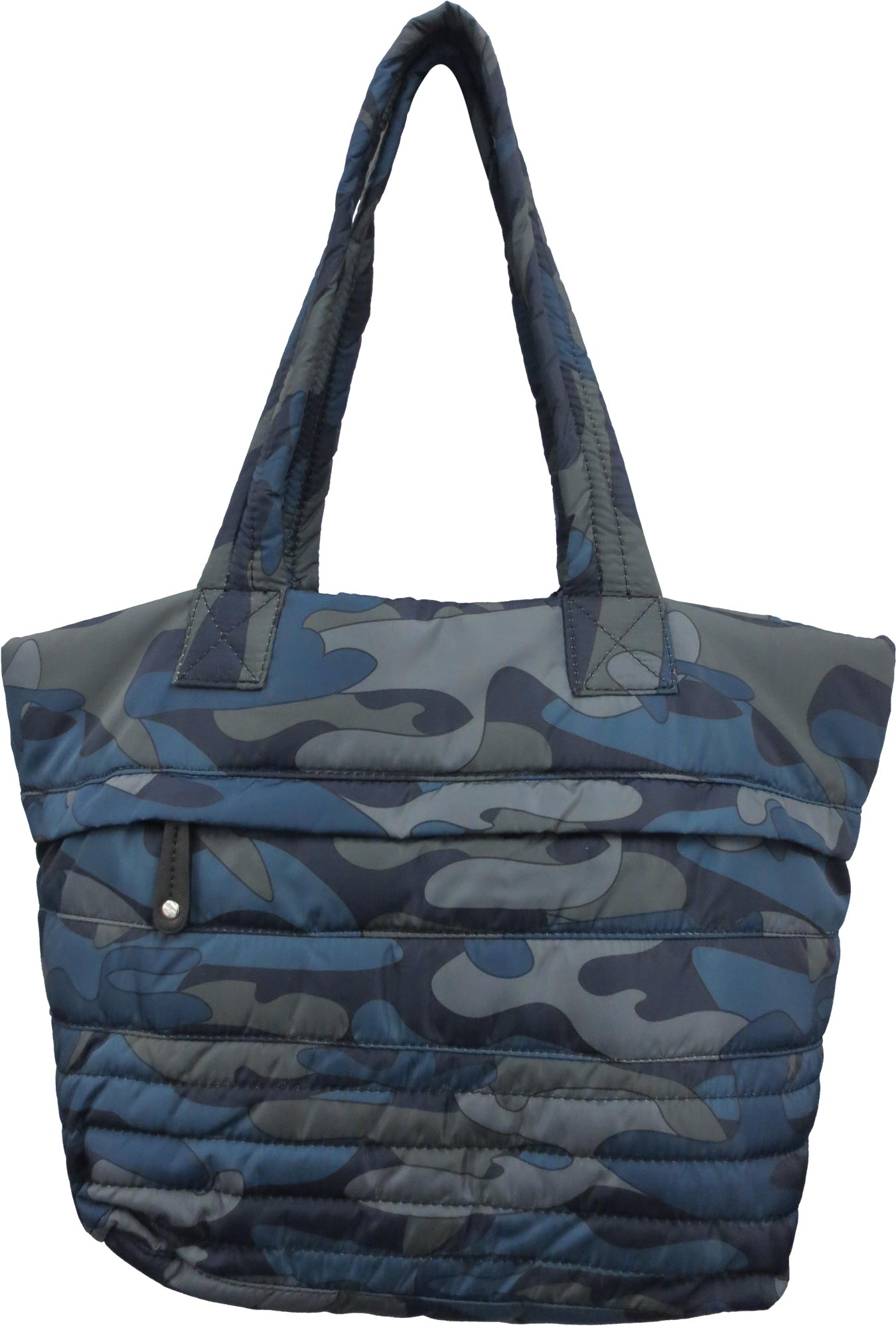Large Printed Camo Puffer Tote