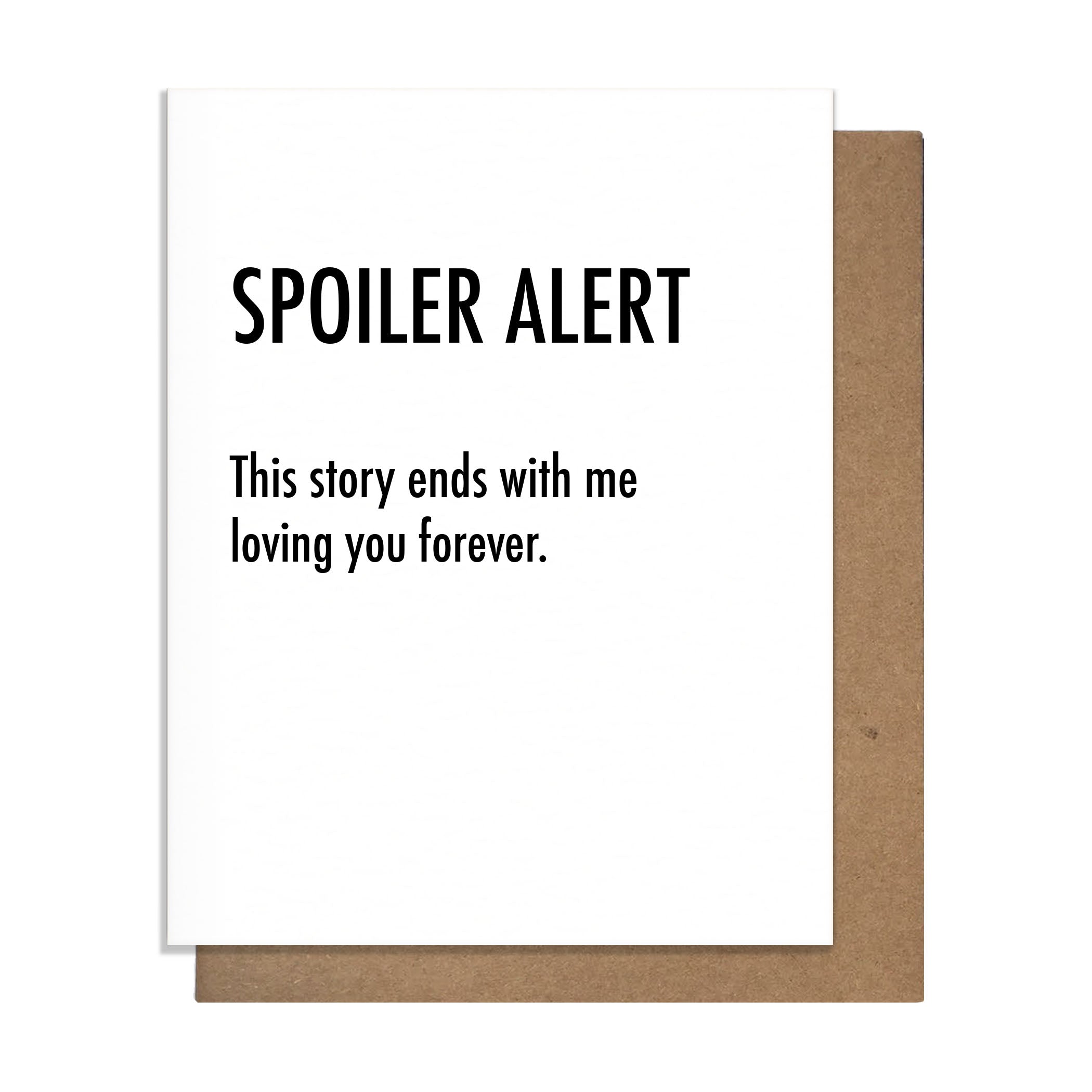 Spoiler Alert Love Story Card