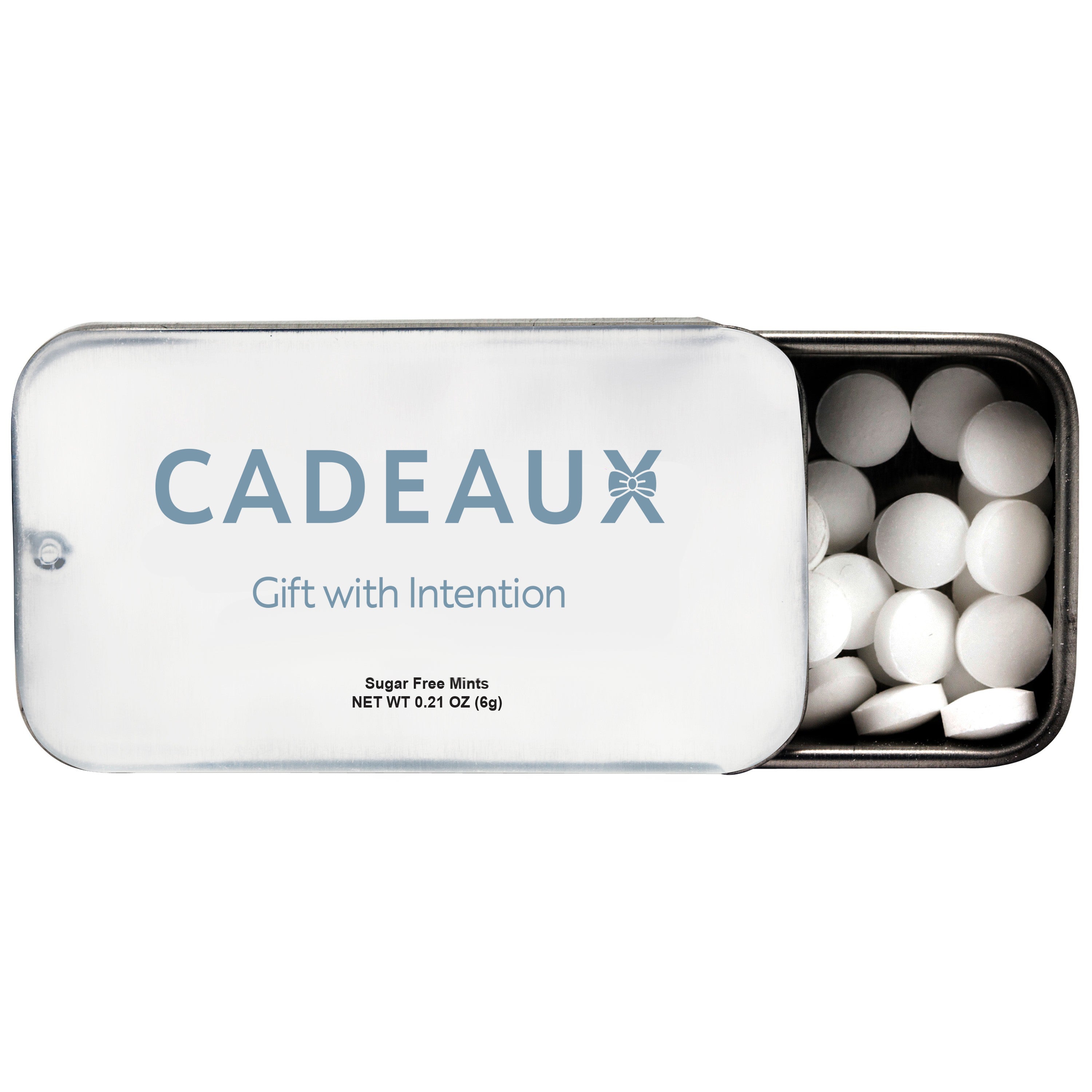 Mini Tek Slider Mints in White Tin
