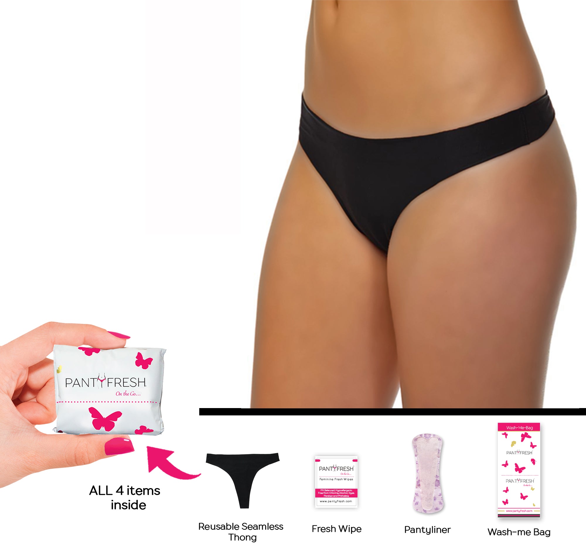 Panty Fresh On the Go Underwear Kit - Thong