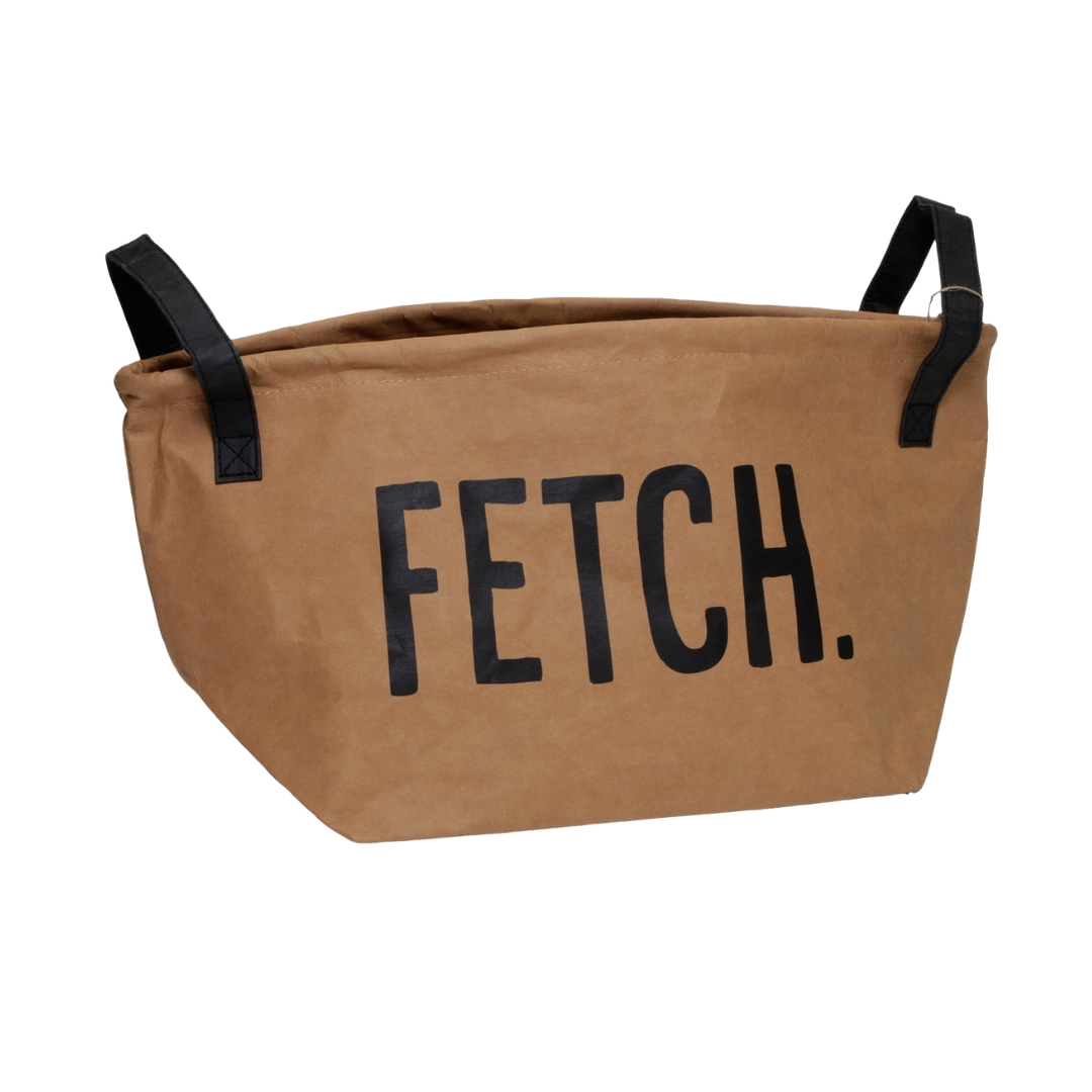 Washable Paper Storage Tote - Kraft - "Fetch"