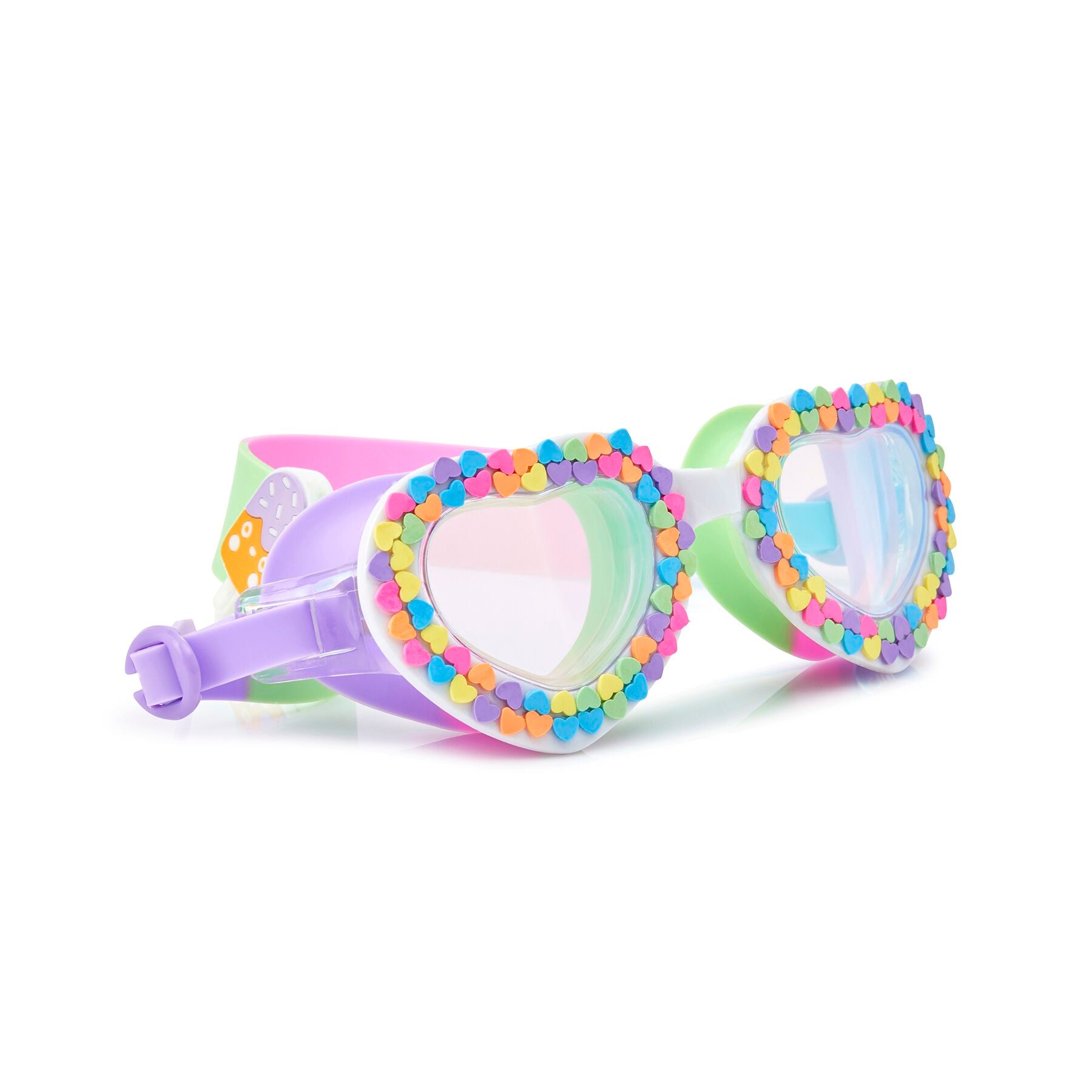 Rainbow Hearts Swim Googles