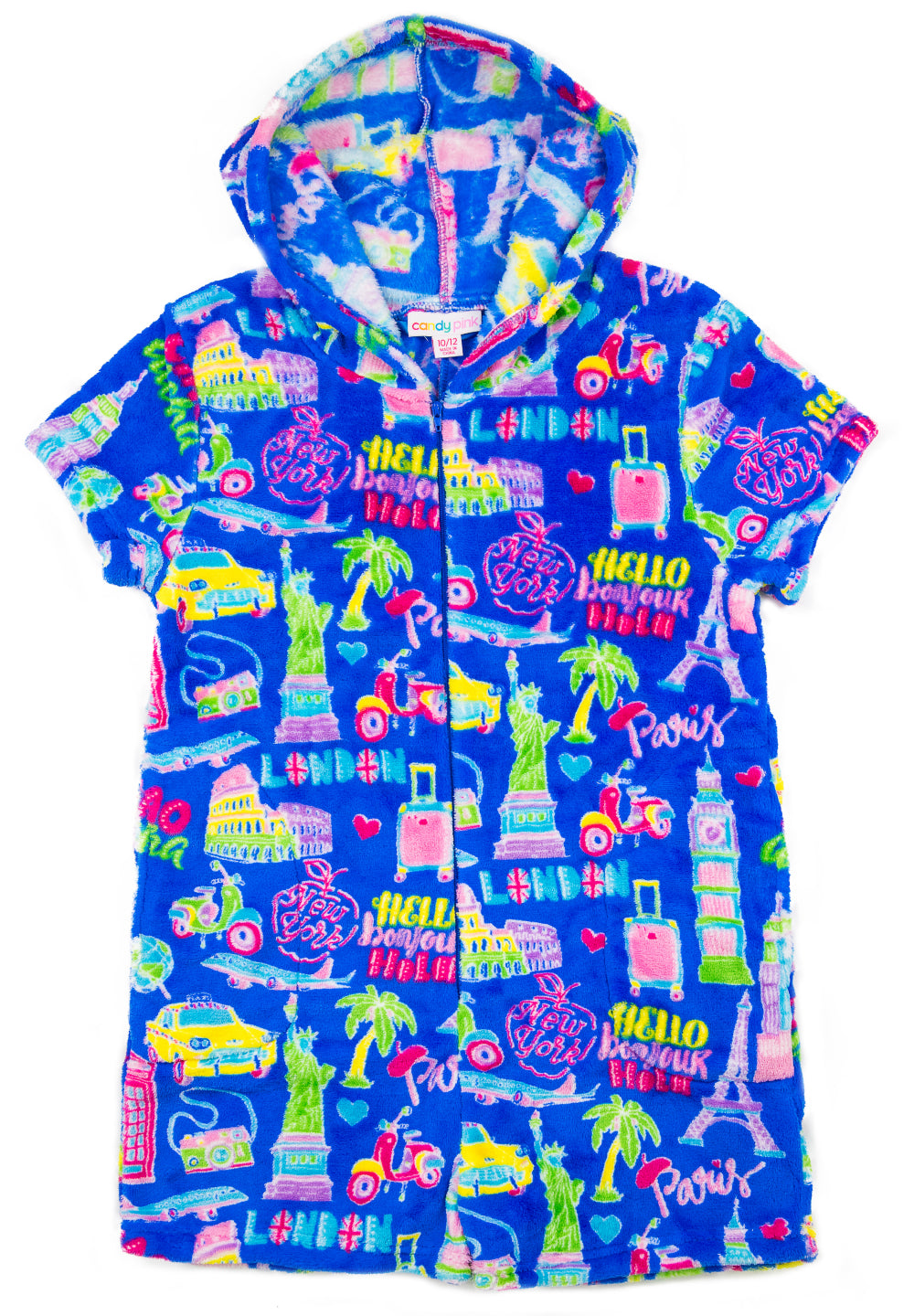 Travel Icons Fleece Romper