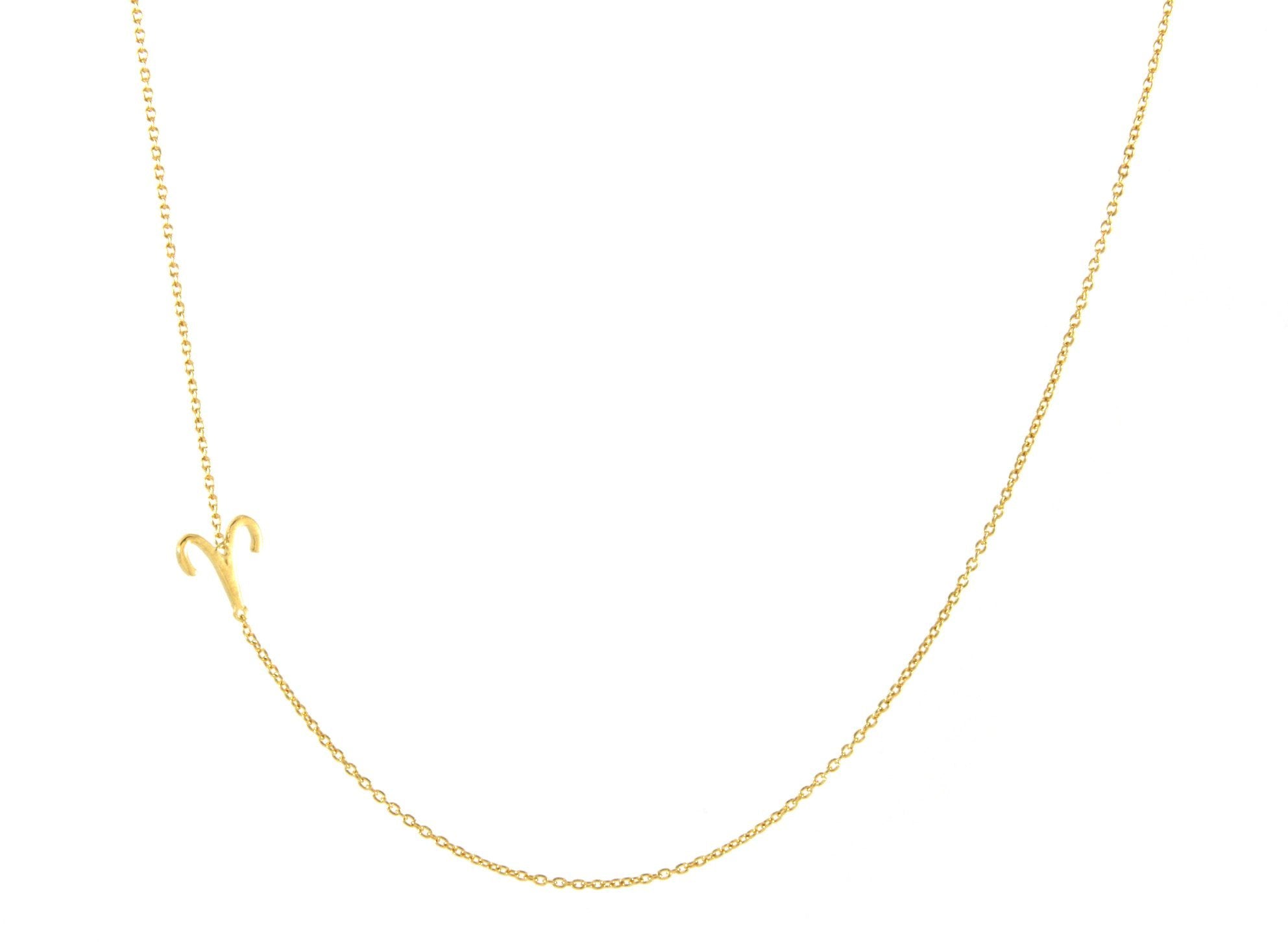 Sideways Zodiac Necklace