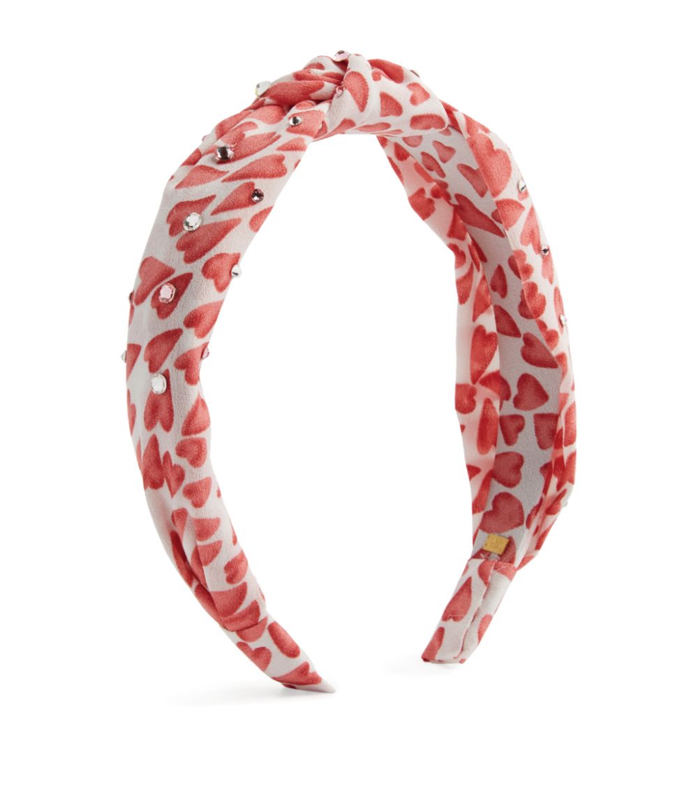 Knot Headband with Small Hearts