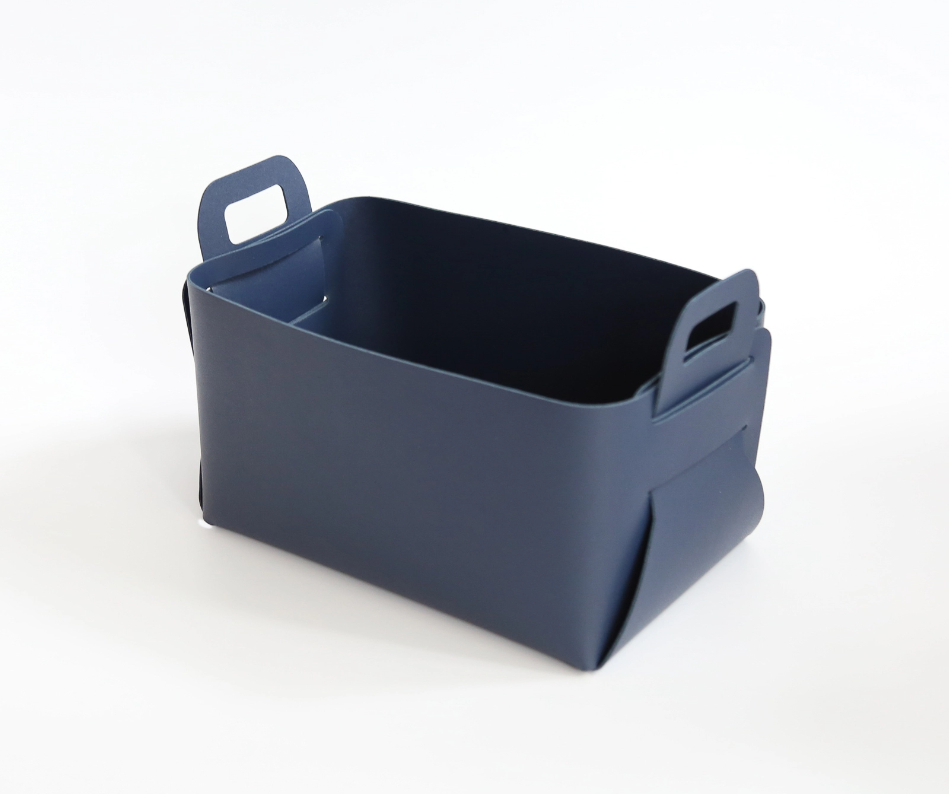 Vegan Leather Storage Basket