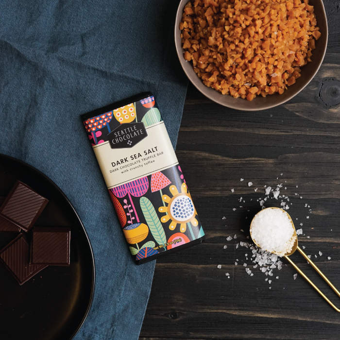 Dark Sea Salt Toffee Truffle Bar