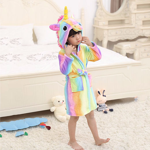 Rainbow Unicorn Bathrobe