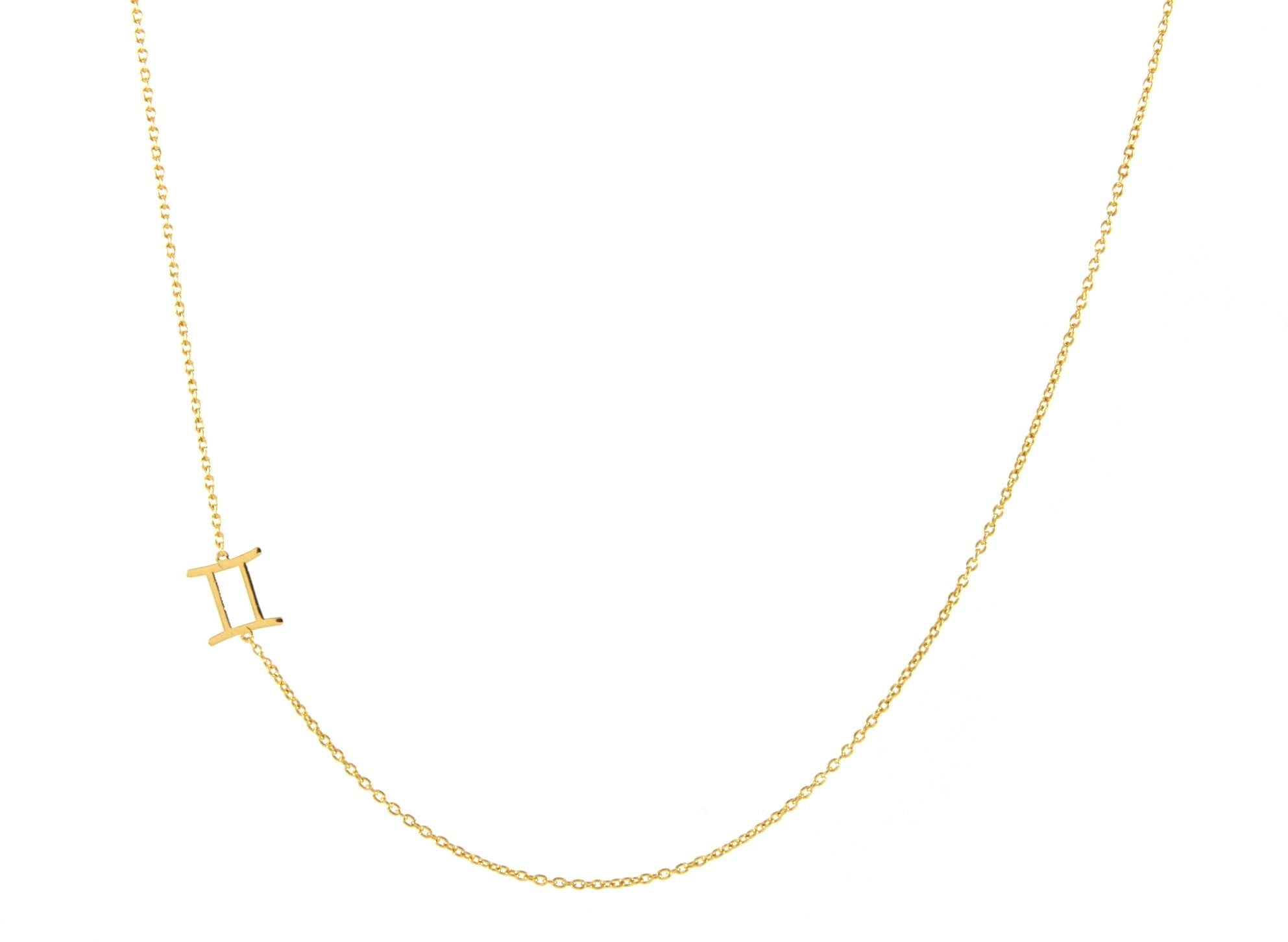 Sideways Zodiac Necklace