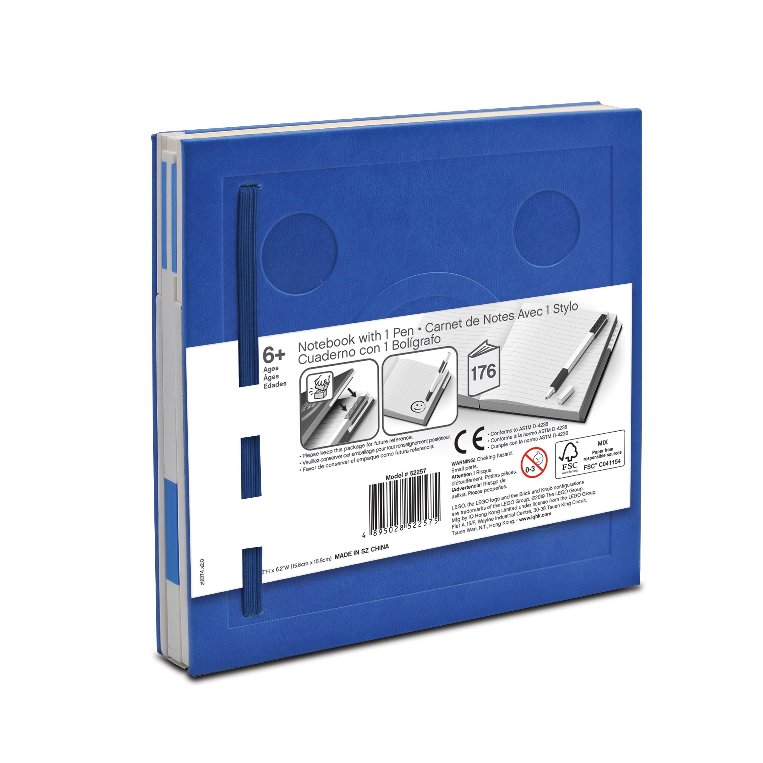LEGO Locking Notebook with Blue Gel Pen