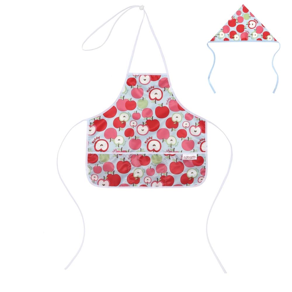 Kids Apple Apron & Hat Set