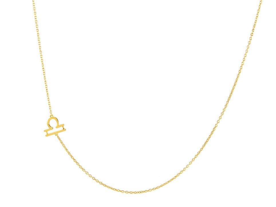 Sideways Zodiac Necklace