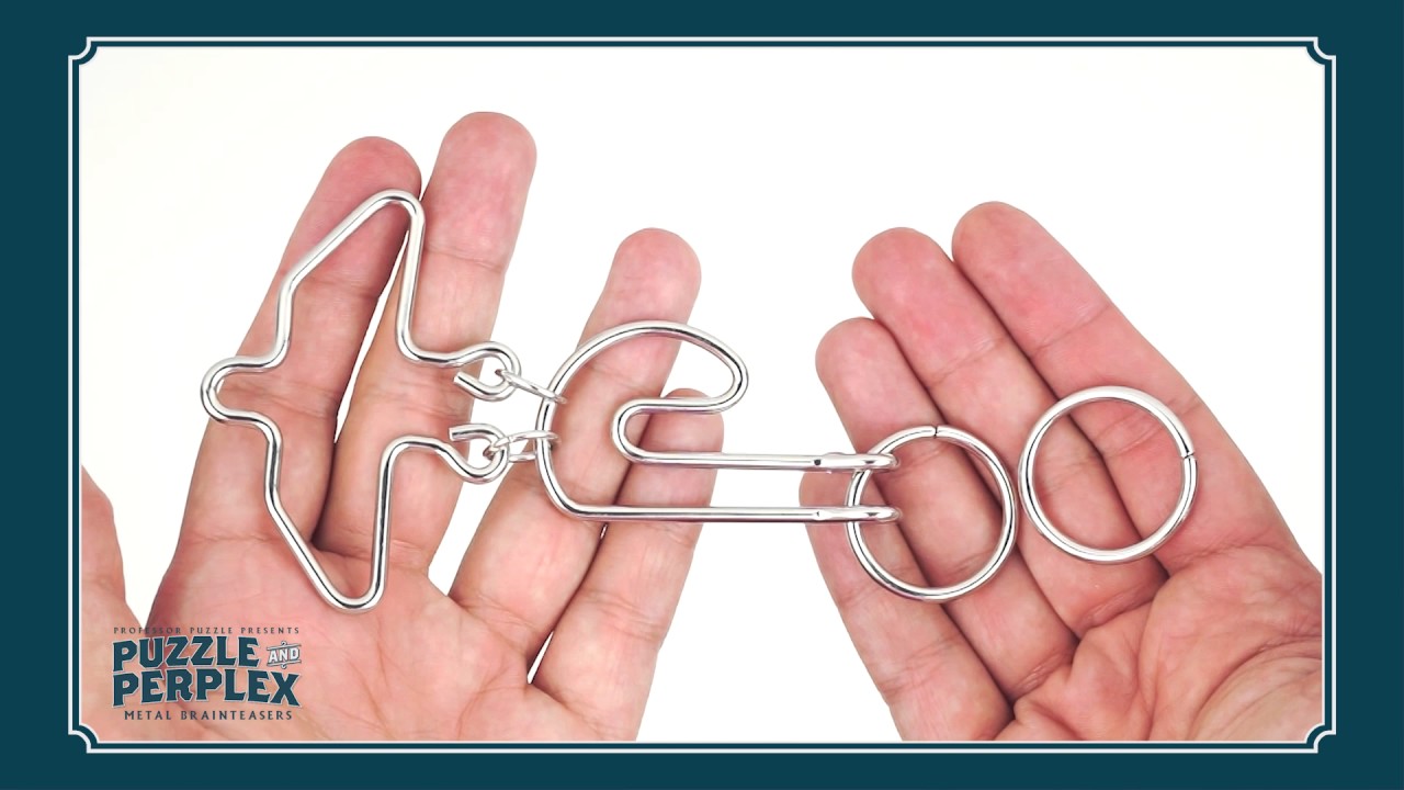 Puzzle and Perplex - Metal Brainteasers, Set of 10