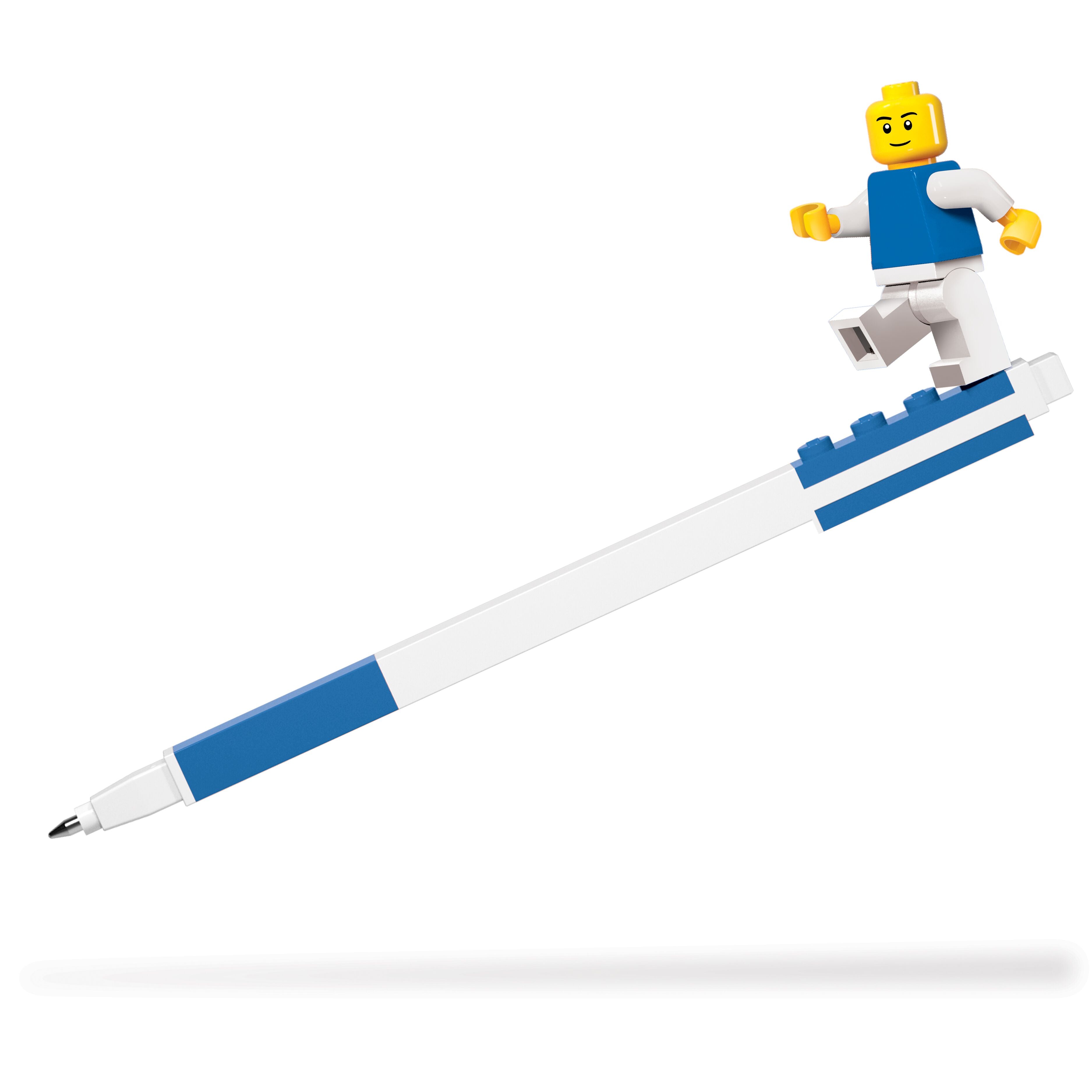 LEGO Blue Gel Pen with Mini Figure