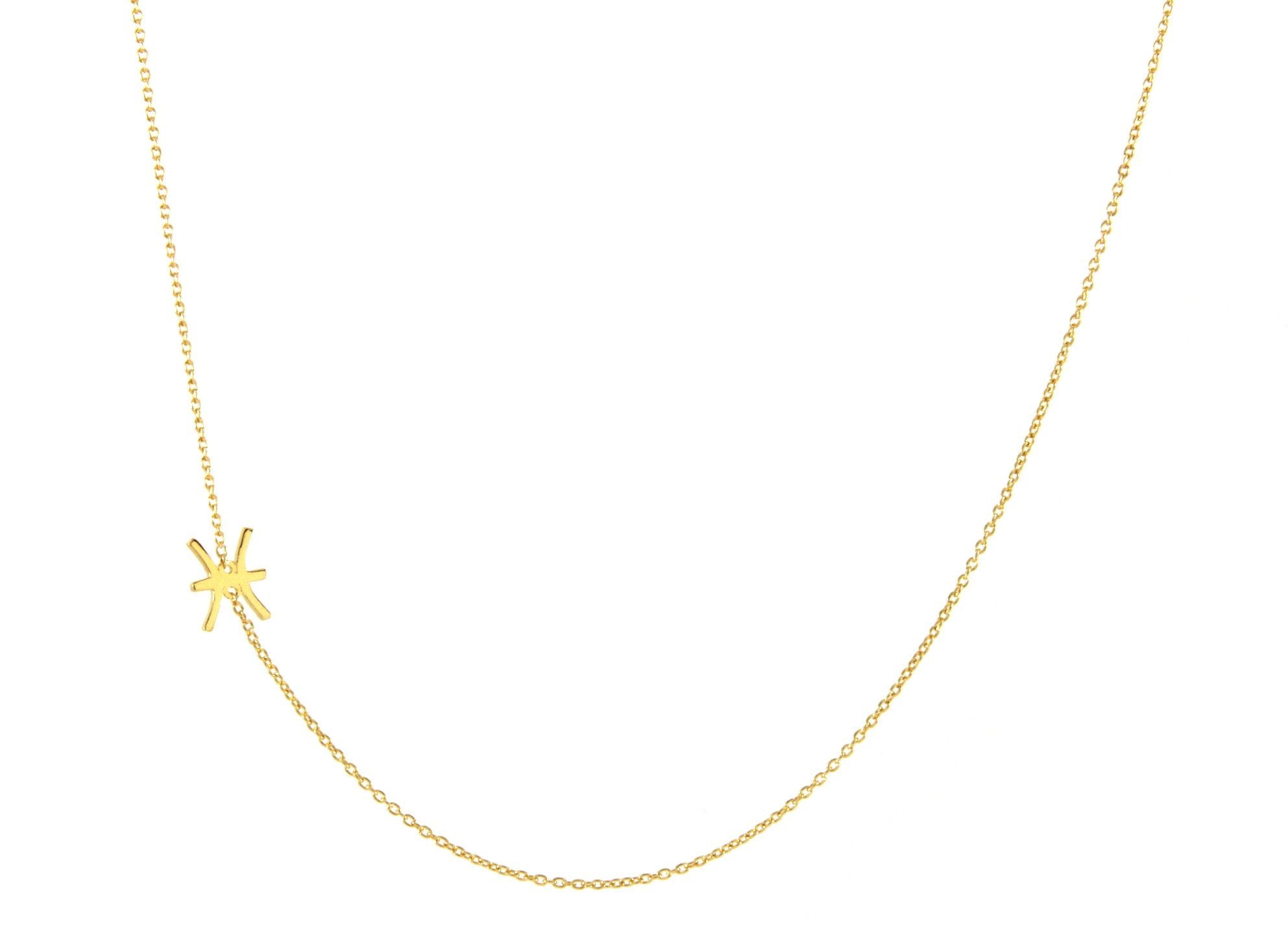 Sideways Zodiac Necklace