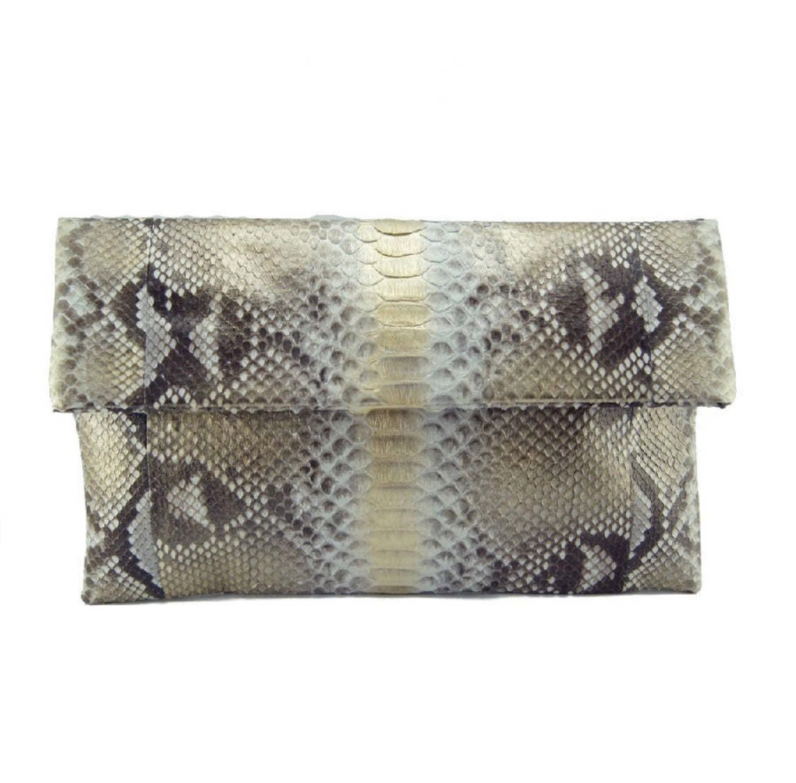 Gold/Silver Python Clutch