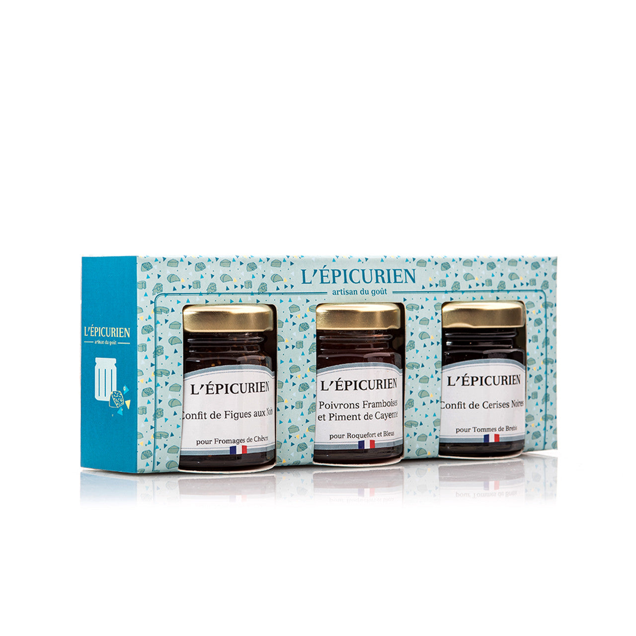 L'epicurien Mini Cheese Confit 3 Jar Set