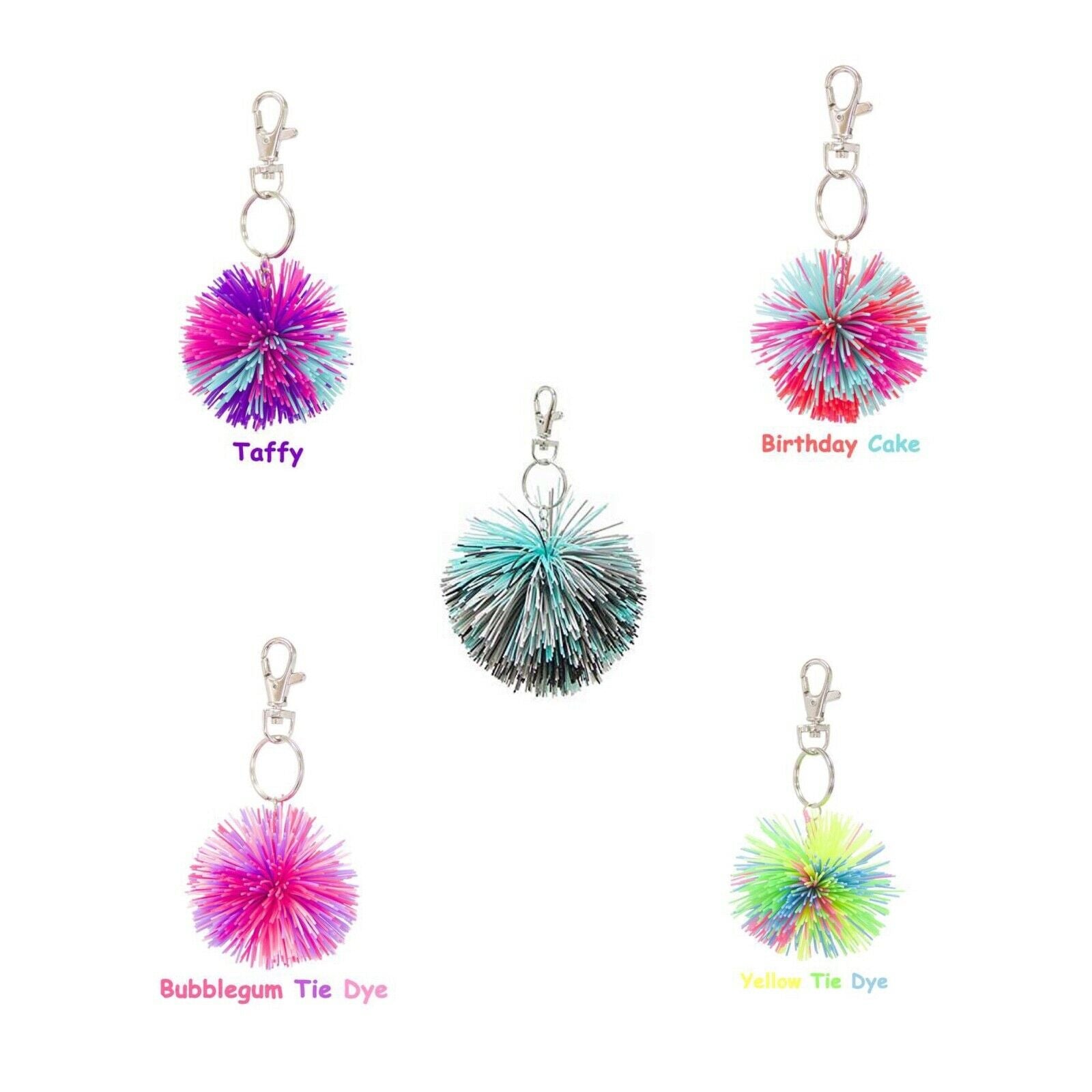 Small Yummy Gummy Pom Pom Keychain