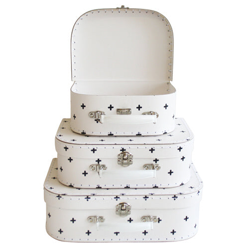 Swiss Cross Printed Suitcase