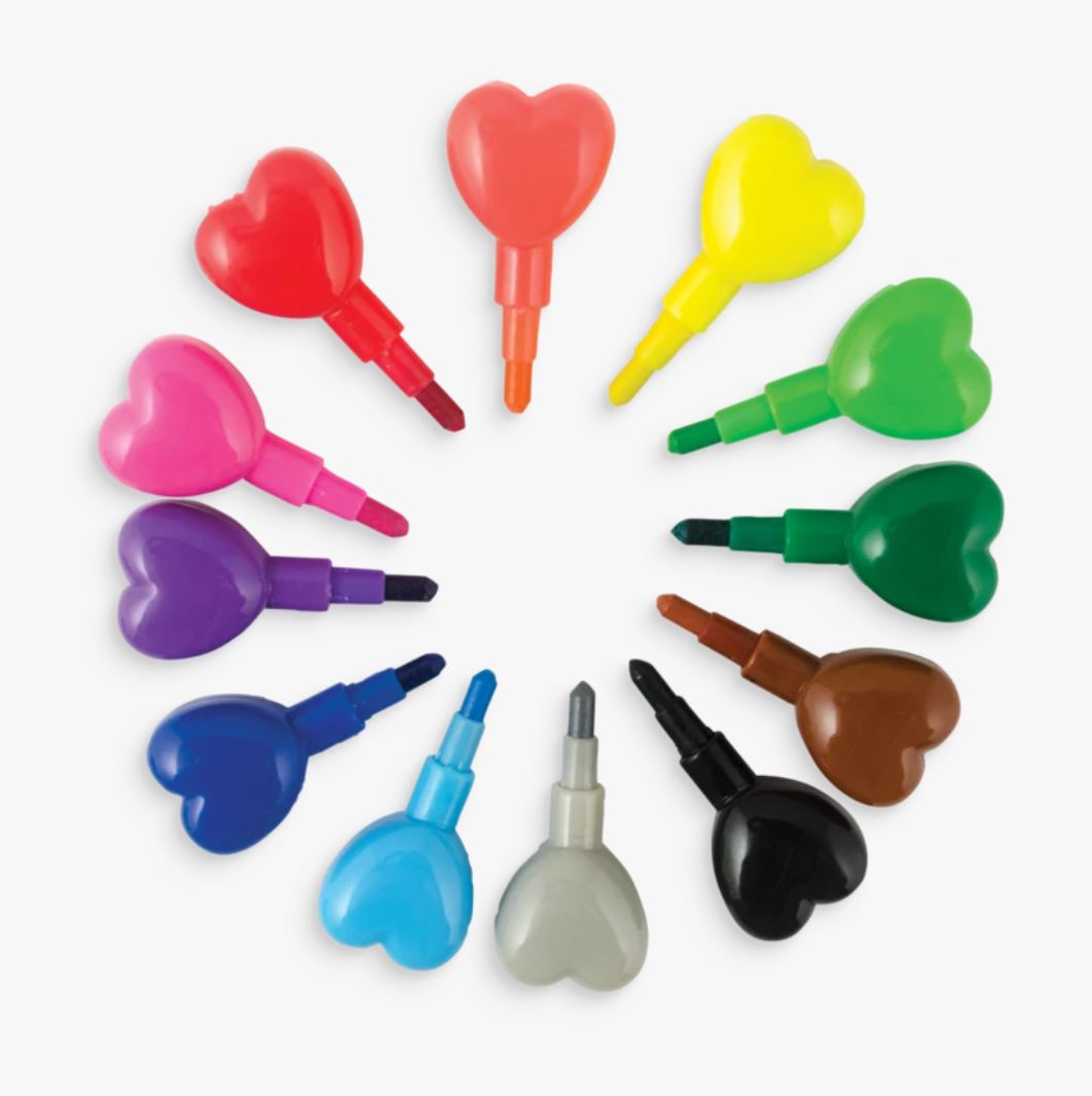 Heart to Heart Stacking Crayons