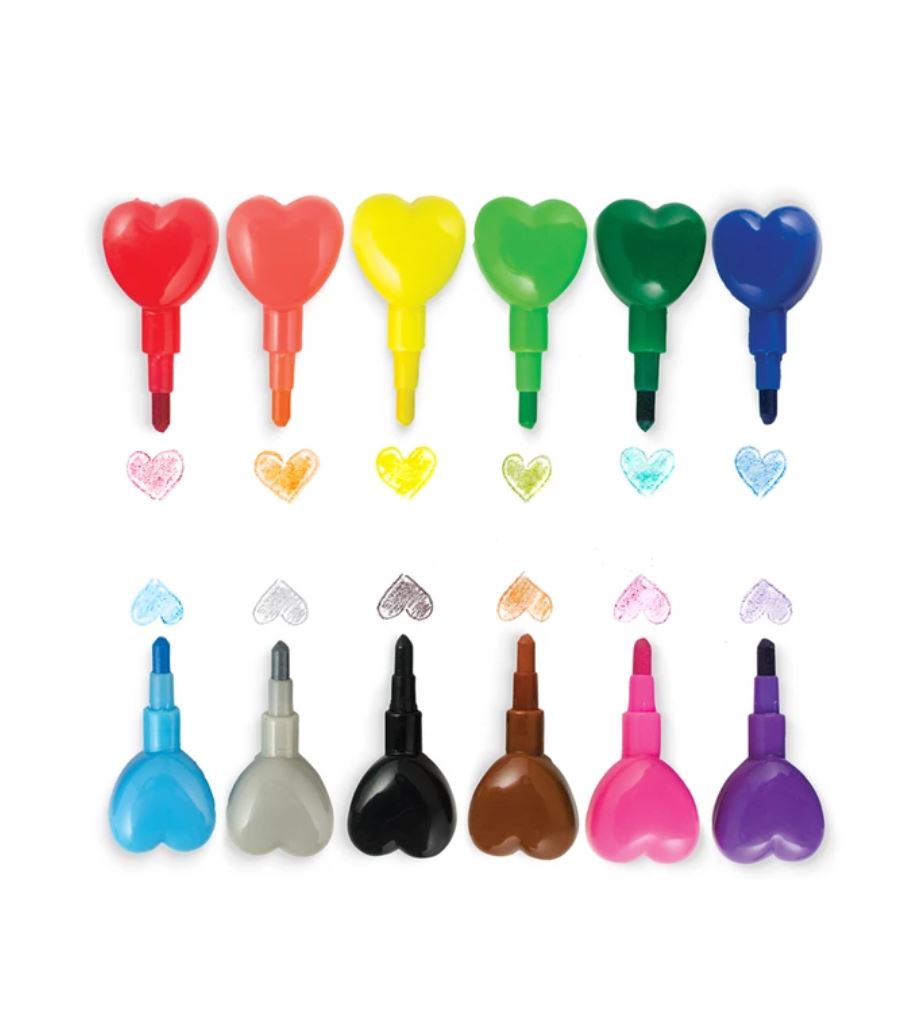 Heart to Heart Stacking Crayons