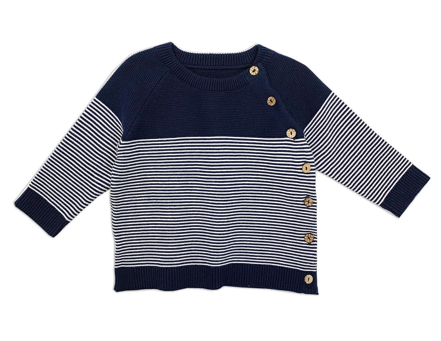 Marseille Knit Raglan Button Pullover