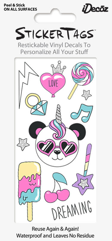 Pandacorn Sticker Tags