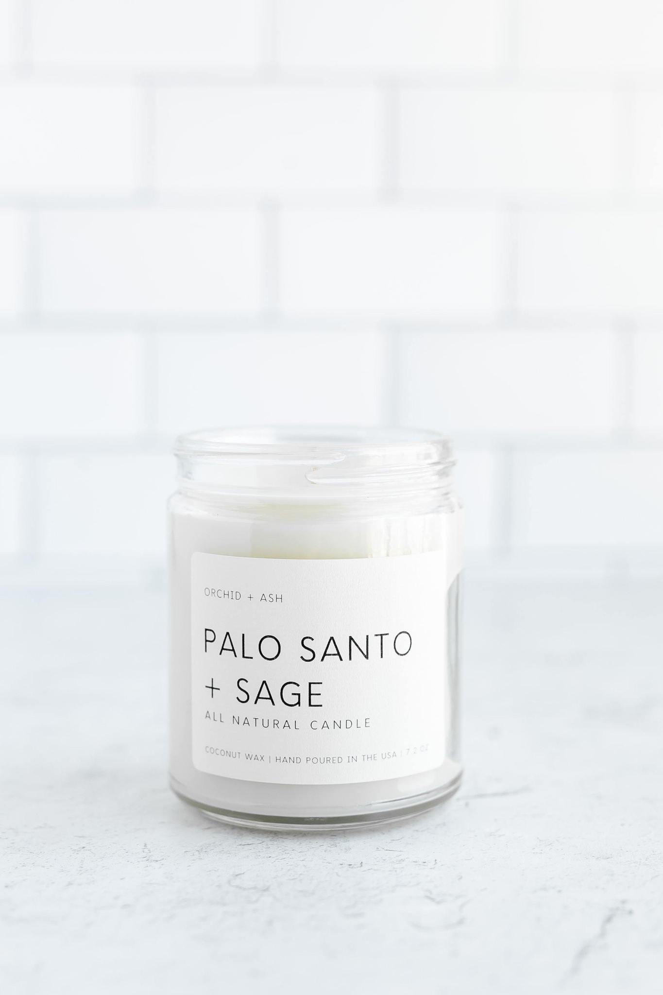 Palo Santo + Sage Candle