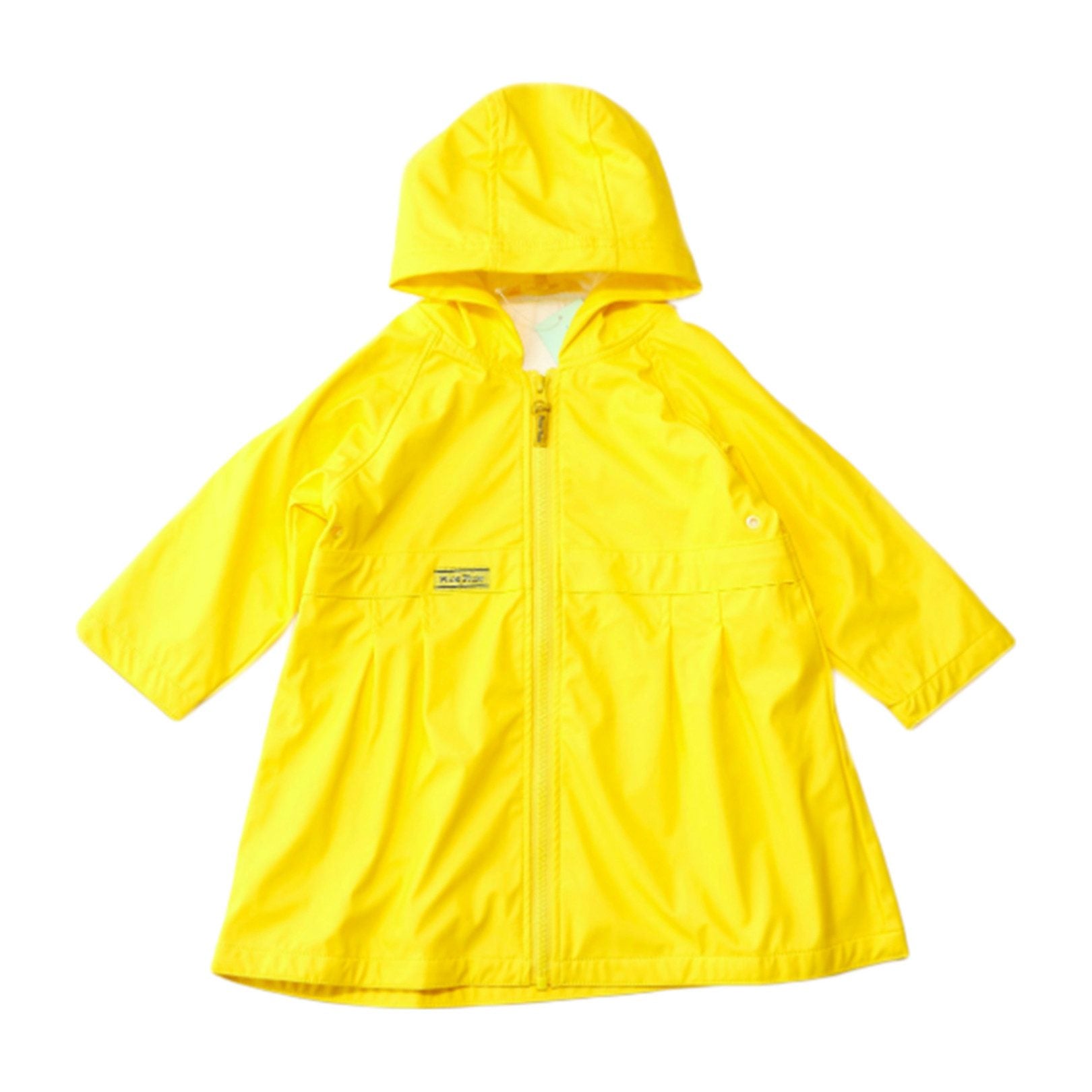 Boys Solid Yellow Raincoat