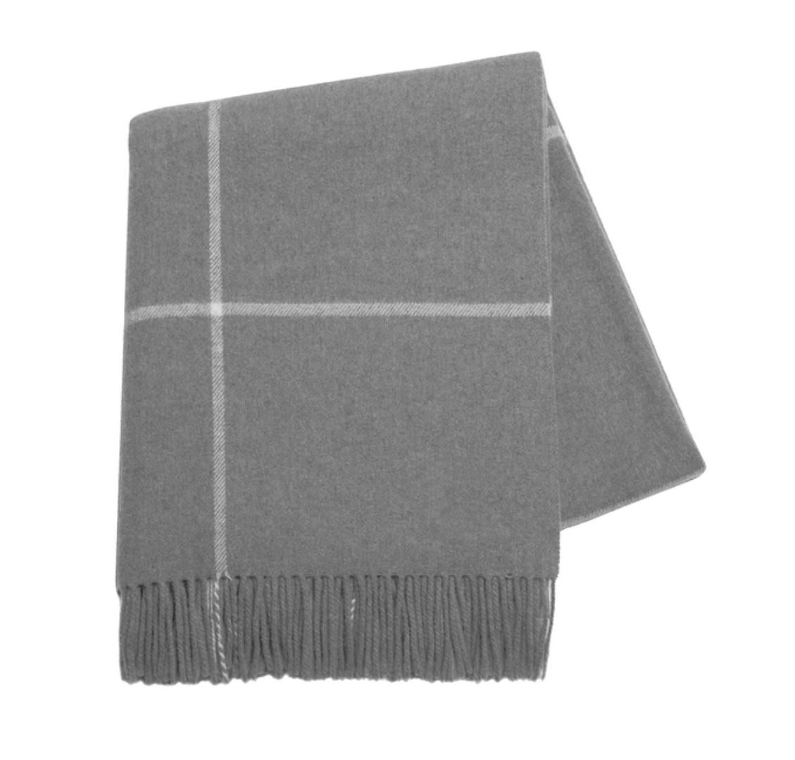 Windowpane Cashmere Throw