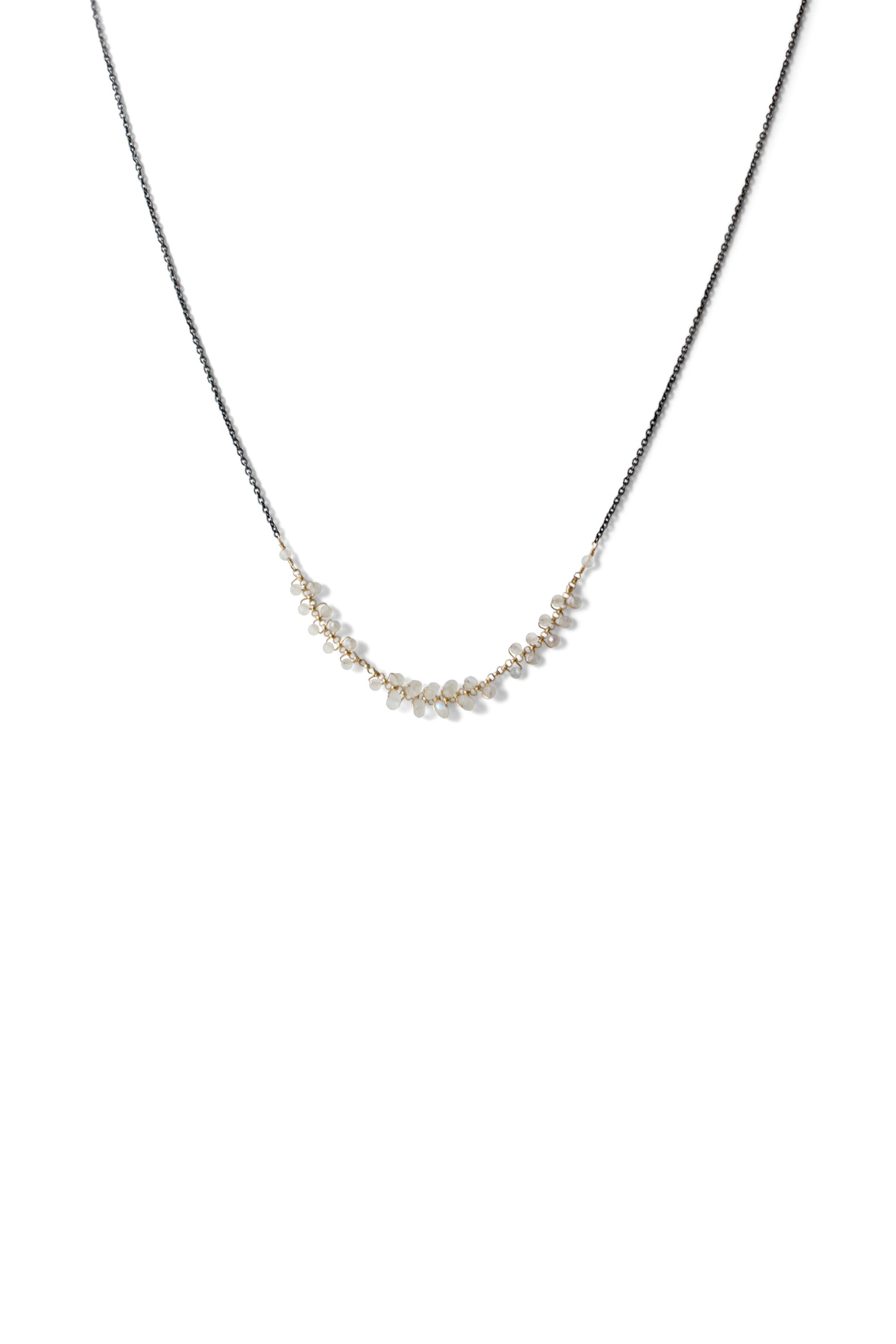 Wire Woven Cluster Necklace