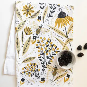 Bee Garden Tea Towel
