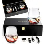 Stemless Stained Wine Glass