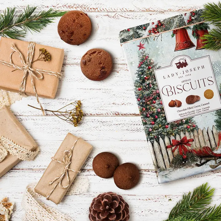 Assorted Cookies in A Metal Gift Box