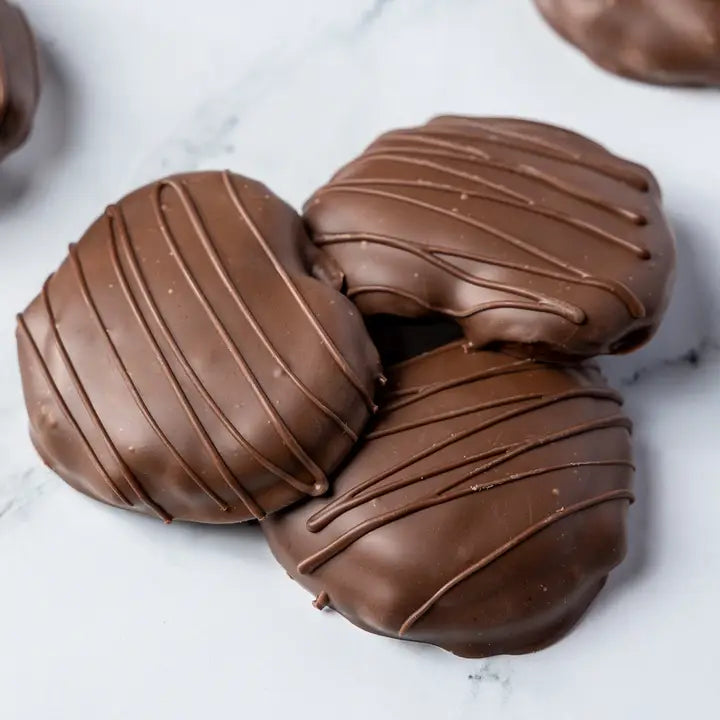 Milk Chocolate Caramel Stuffed Chocolate Pretzel Twist