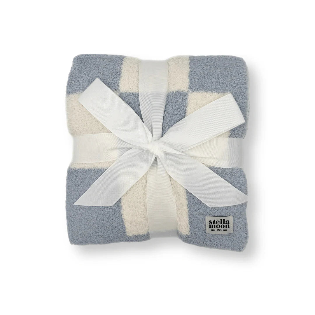 Luxe Checkered Baby Blanket