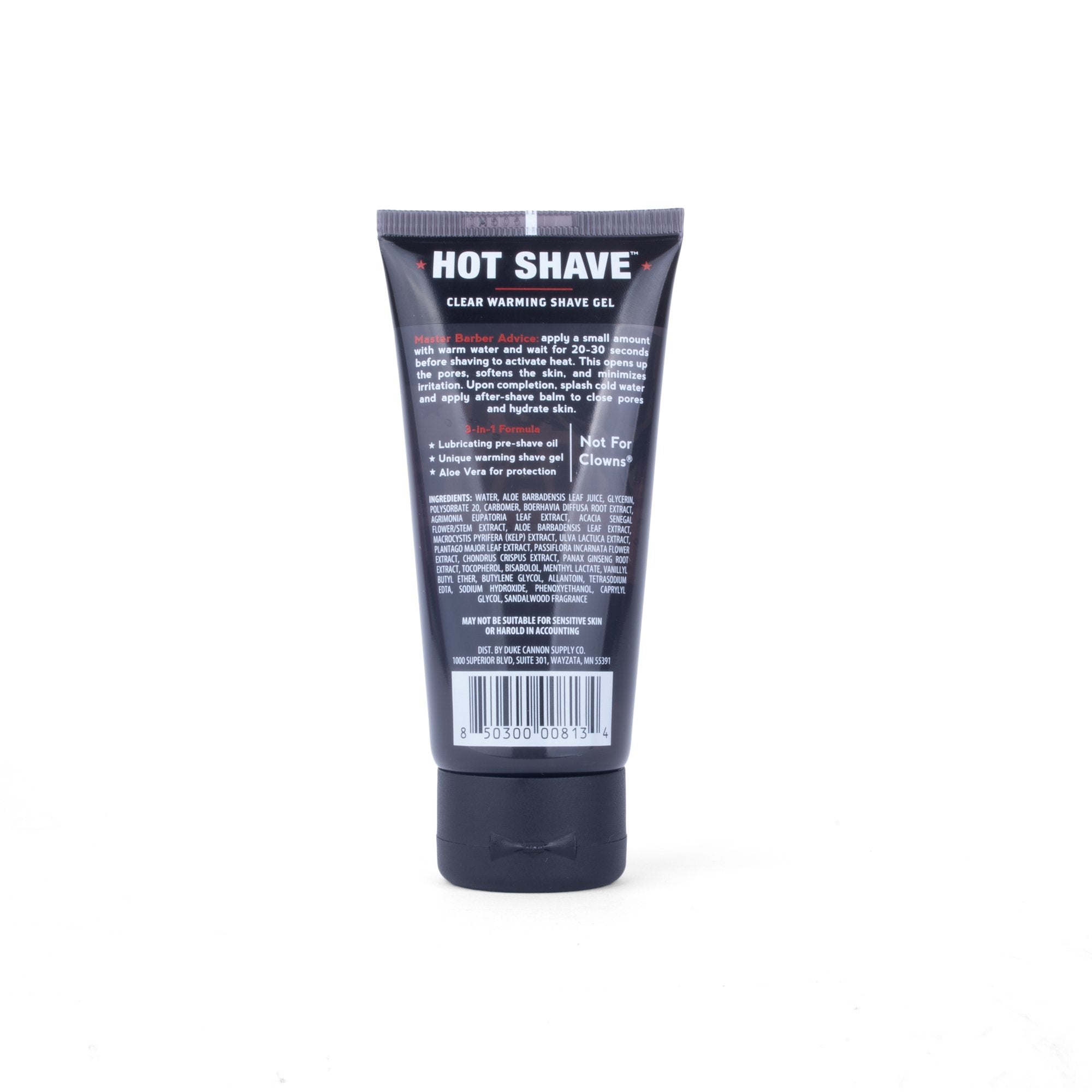 Hot Shave Clear Warming Shave Gel - Travel Size