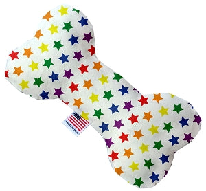 Rainbow Stars Bone Dog Toy