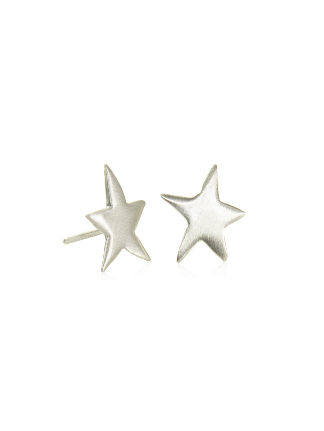 Star Silver Stud Earrings