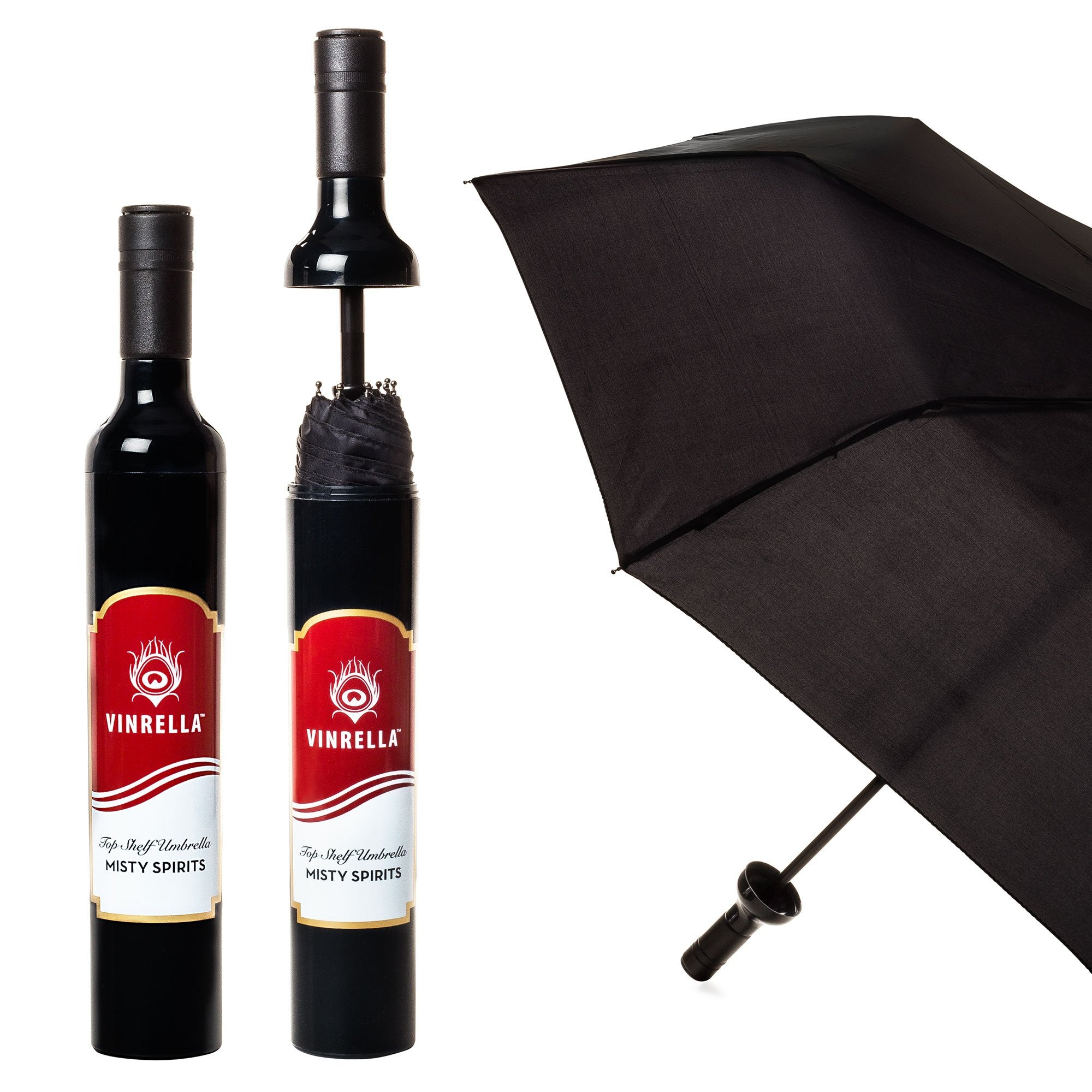 Wine Label Bottle Umbrella