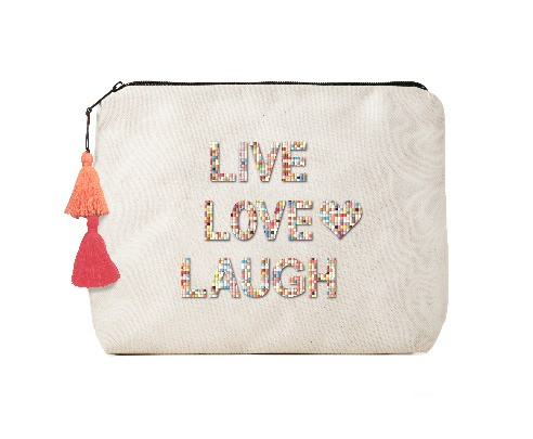 Live Love Laugh - Crystal Bikini Bag Clutch