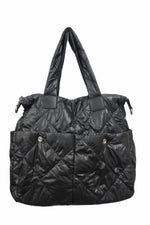 Quilted Puffer Nylon Weekender Bag