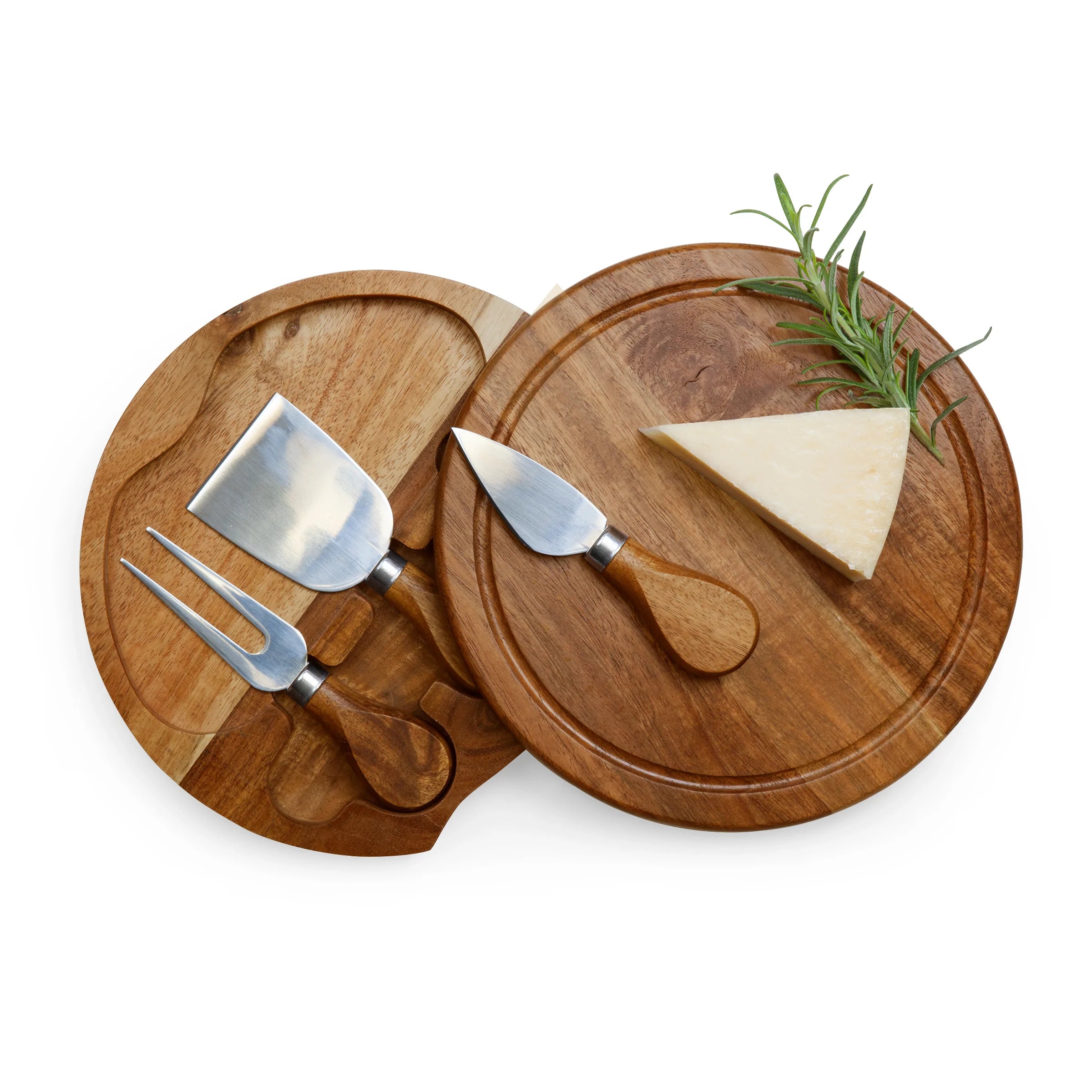 Acacia Brie Cheese Cutting Board & Tools Set
