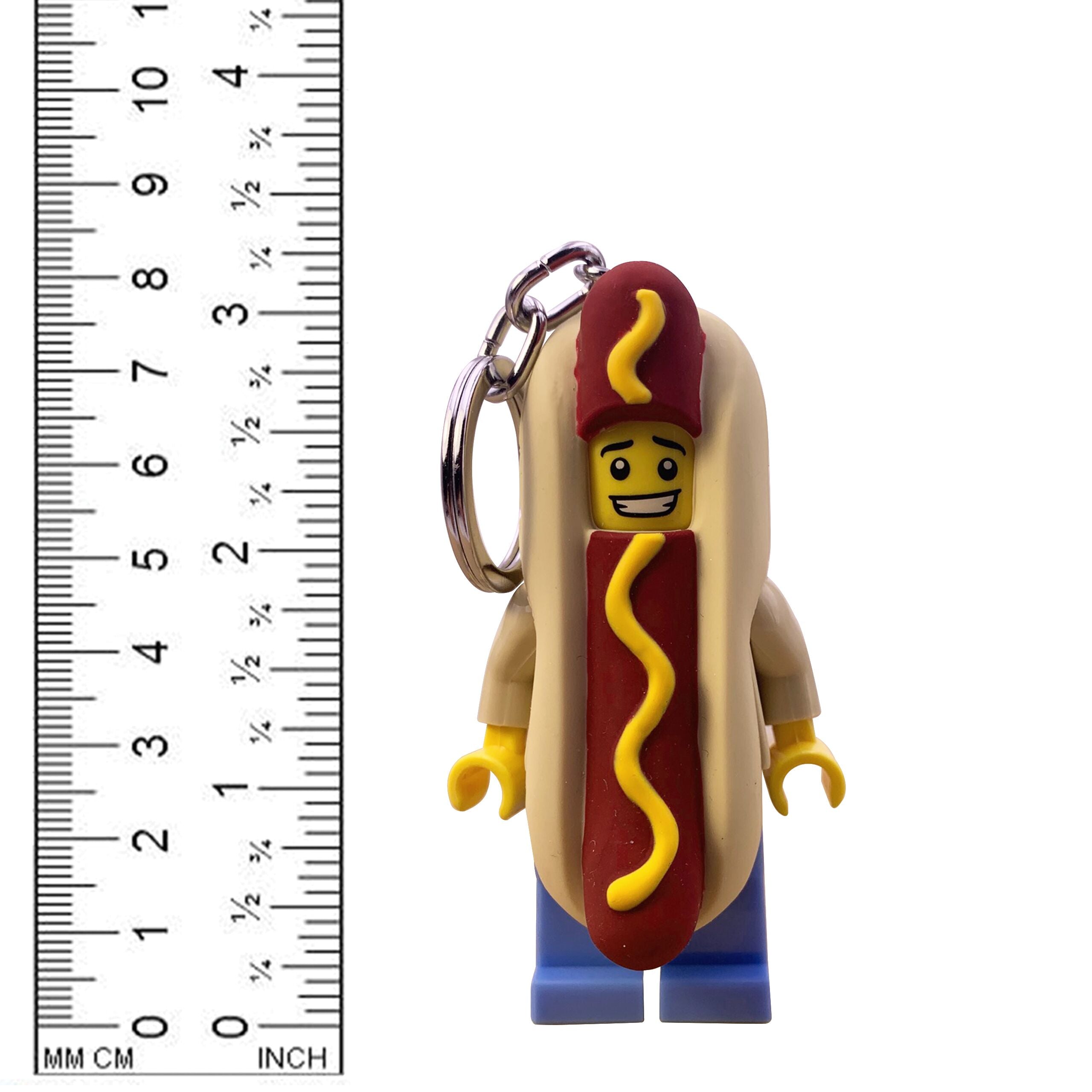LEGO Hot Dog Man LED Keychain Flashlight