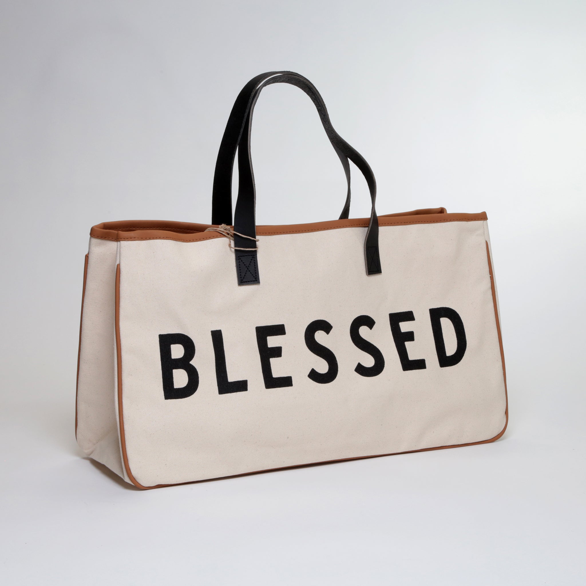 Large Canvas Tote - Blessed
