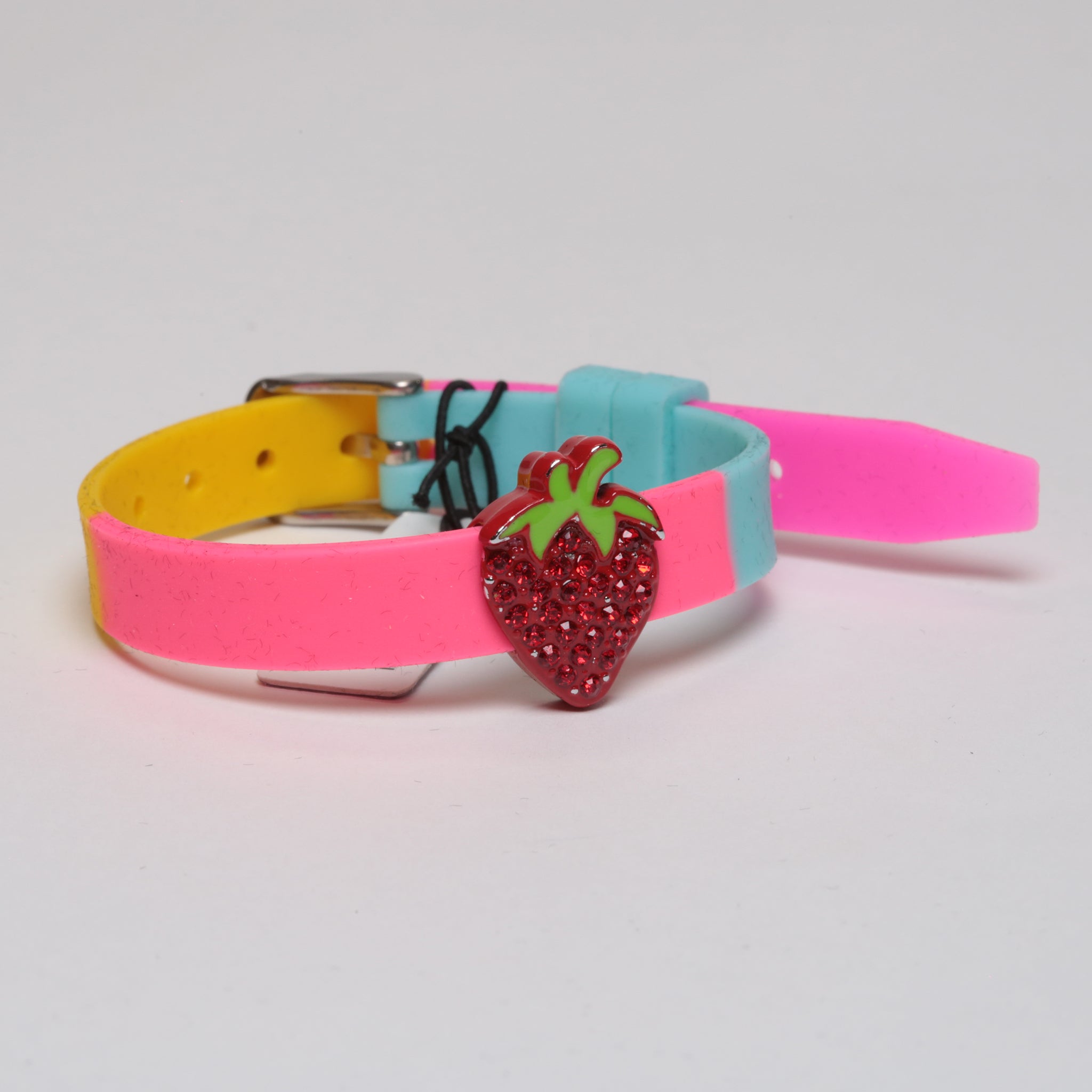 Embellished Strawberry Charm Bracelet